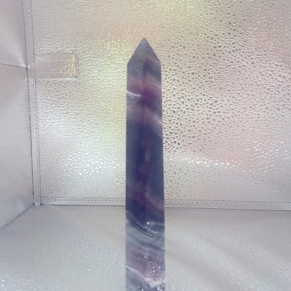 Rainbow flourite tower
